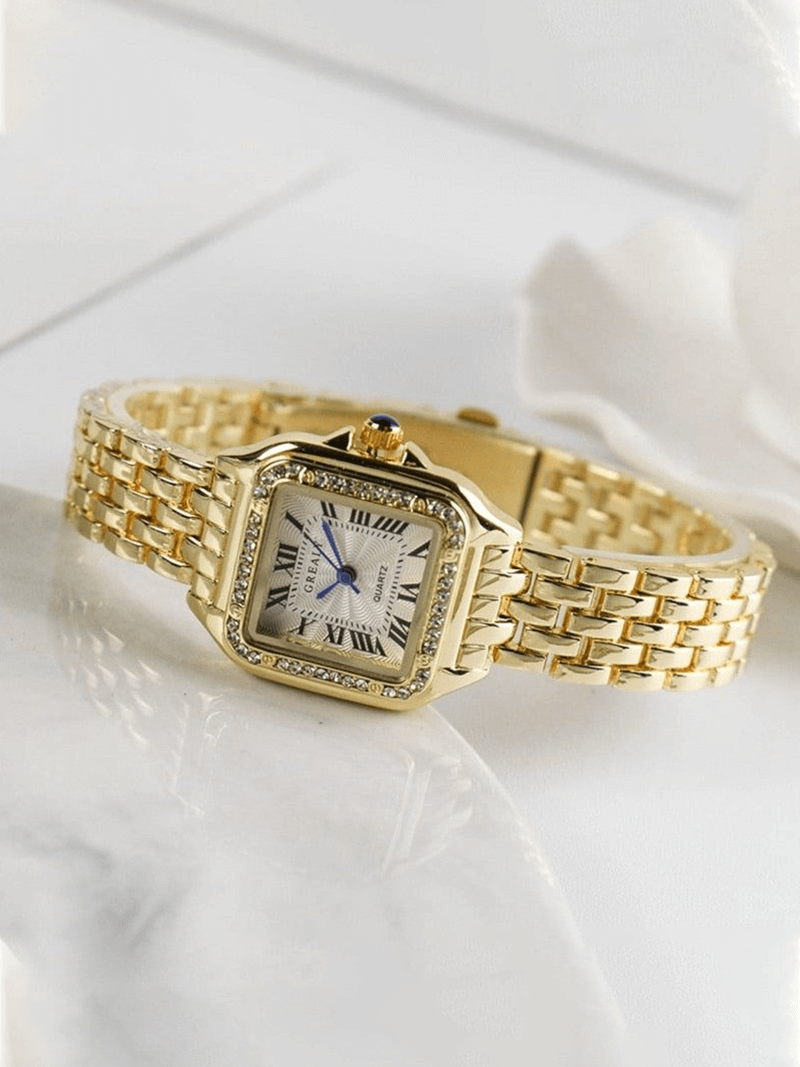 W&W Mode | Premium Quadrat Quarzuhr Mit Elegantem Design Für Frauen