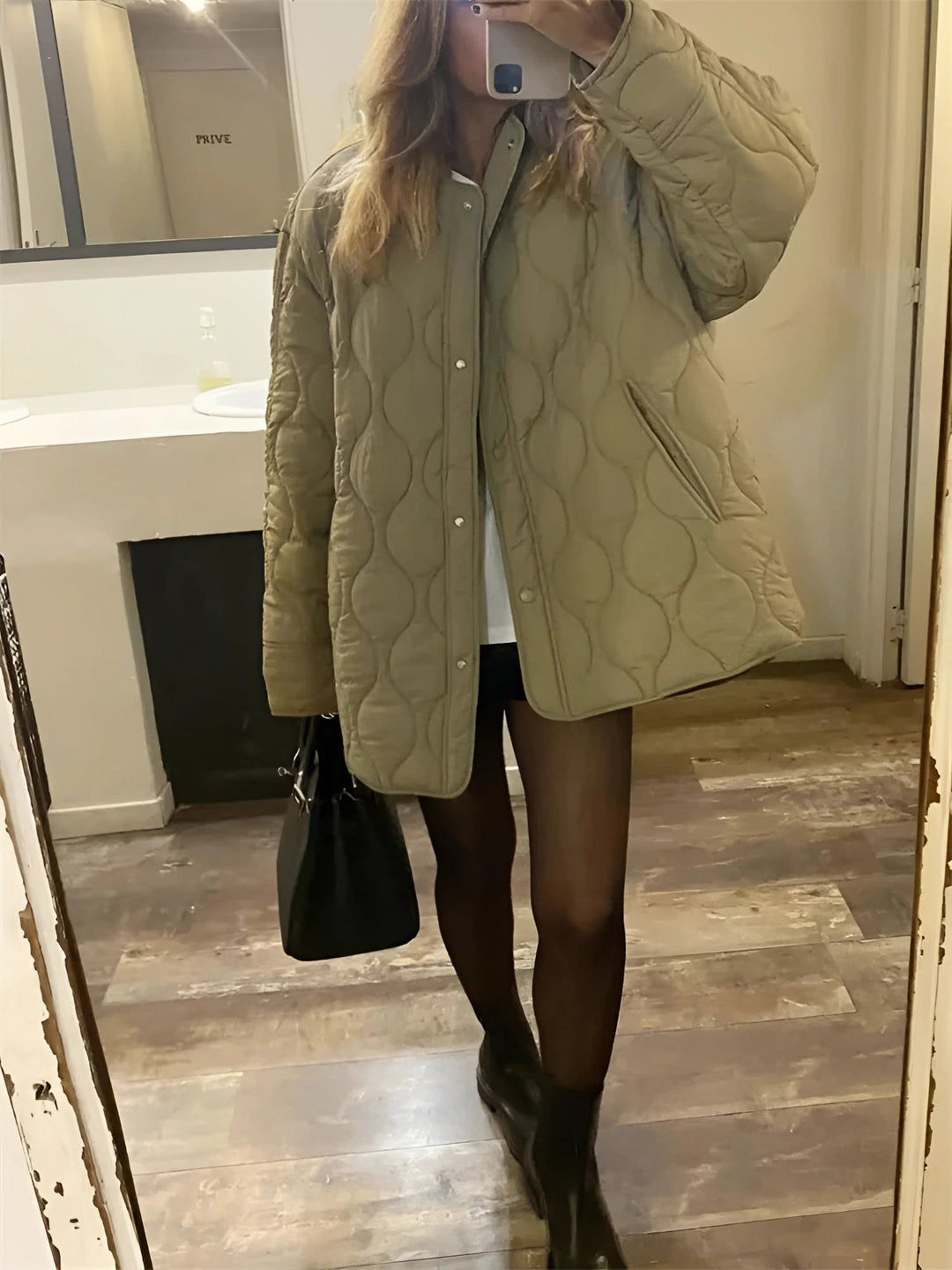 W&W Mode | Warm Rundhalsausschnitt Langärmelig Jacke