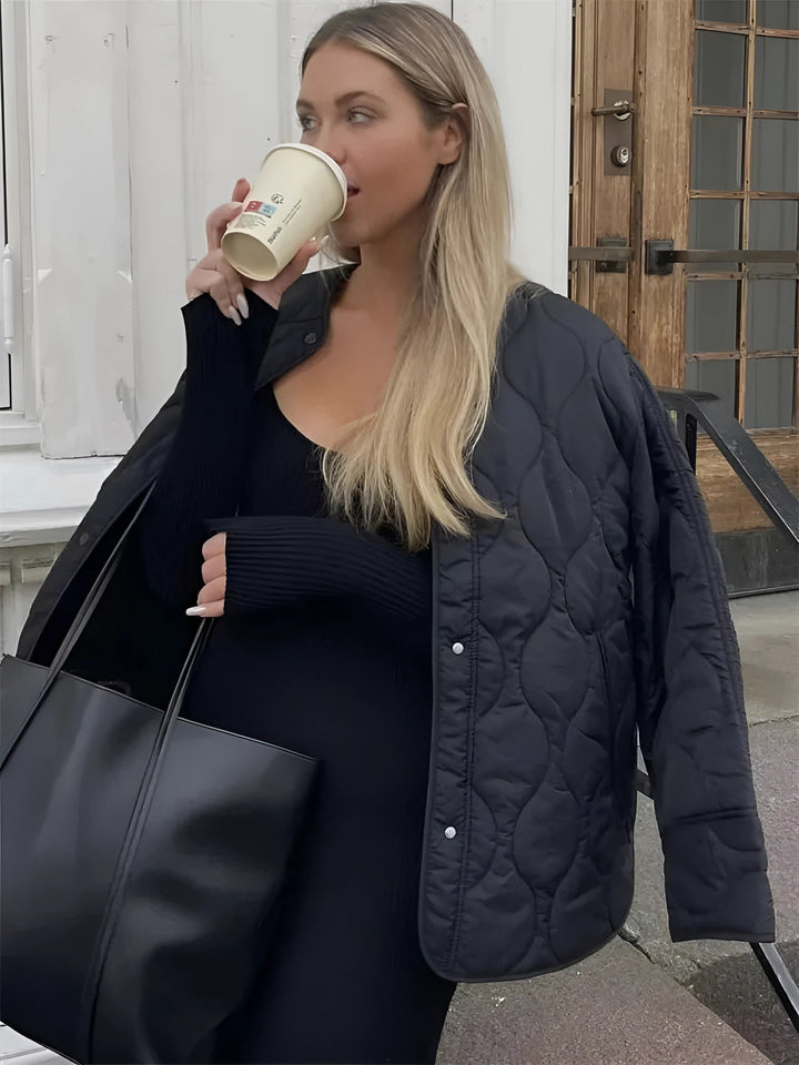 W&W Mode | Warm Rundhalsausschnitt Langärmelig Jacke