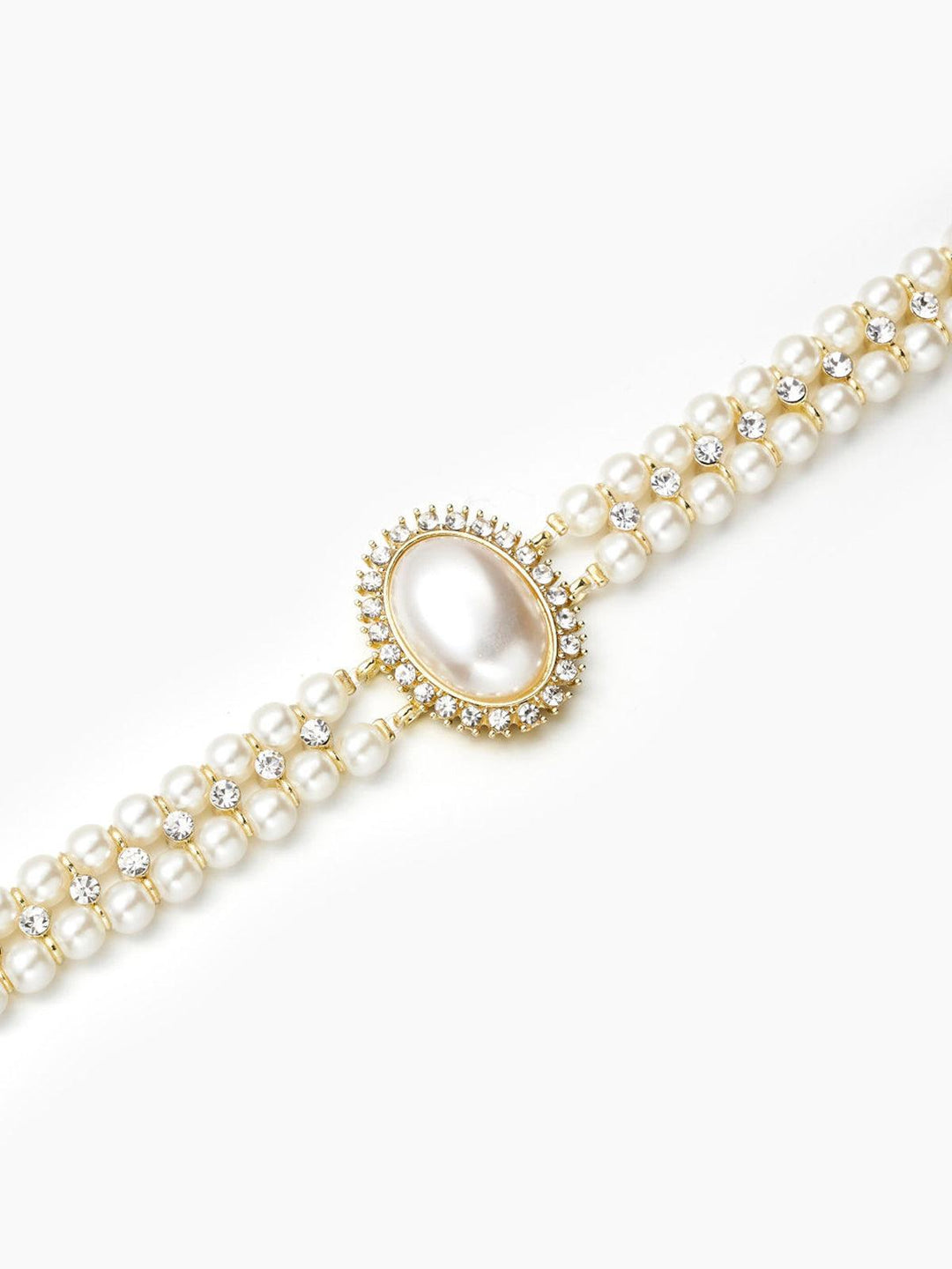 W&W Mode | Weinlese Doppel Layer Choker Halskette Mit Perlen