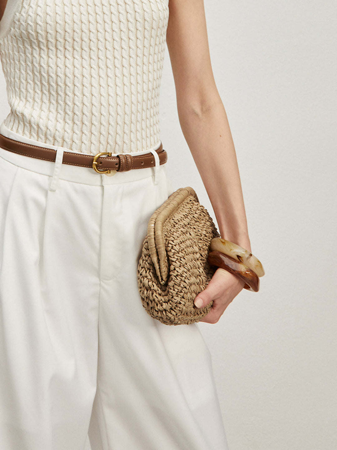 W&W Mode | Stroh Clutch Bag
