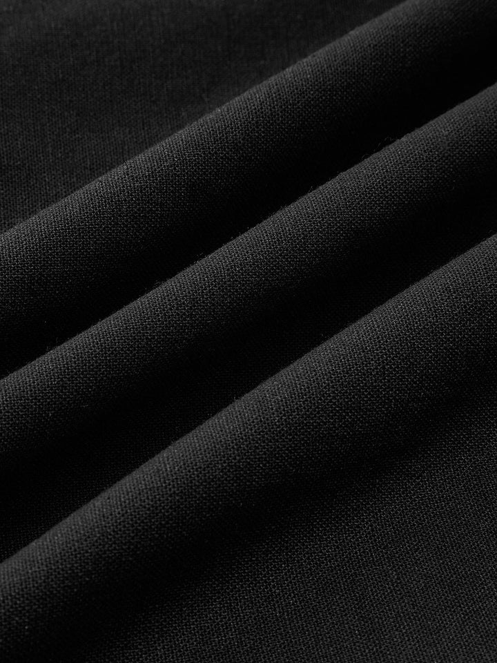 W&W Mode | Baumwolle & Leinen Träger A-linie Lange Kleid