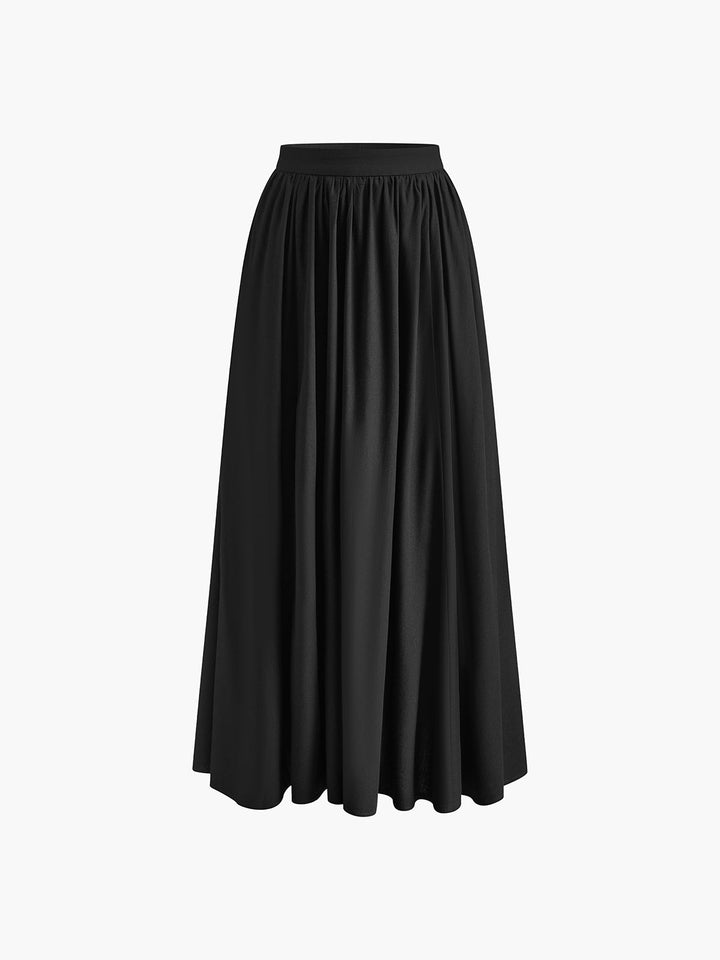 W&W Mode | Leinen Gefalteter Maxikilt