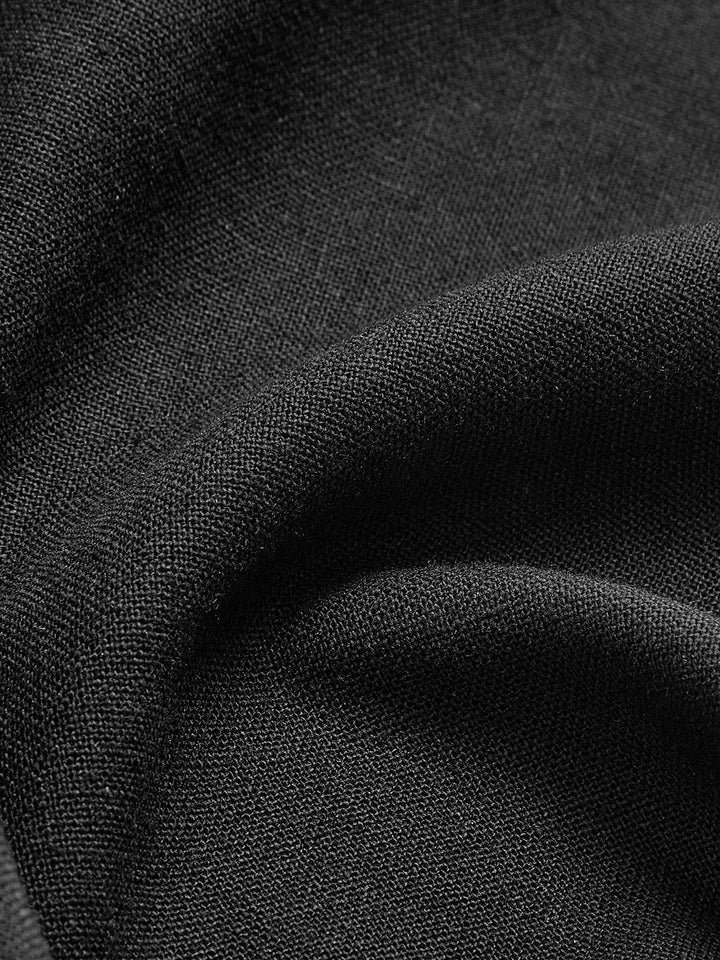 W&W Mode | Leinen Gefalteter Maxikilt