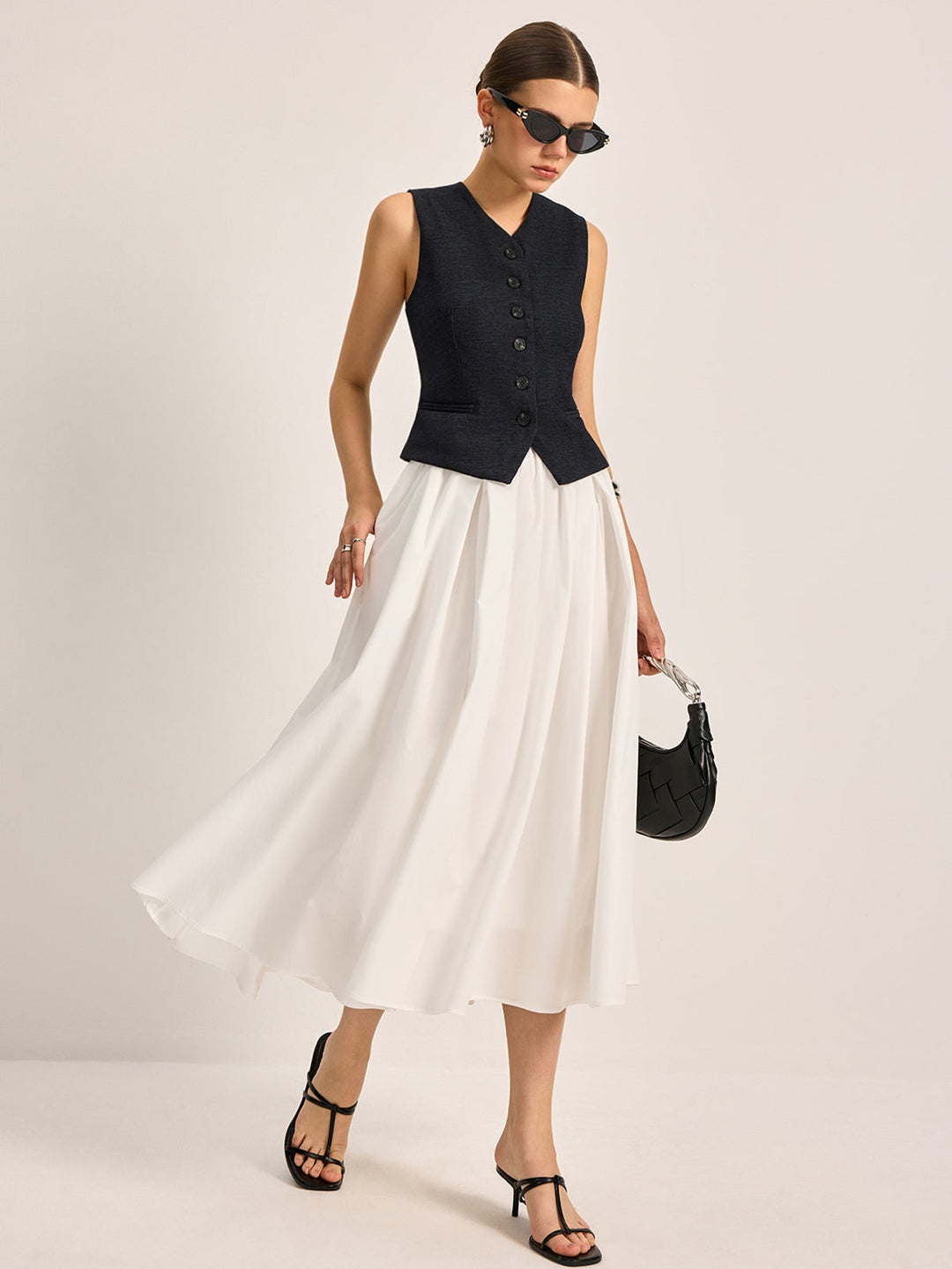 W&W Mode | Eleganter A-linien Plissee Rock