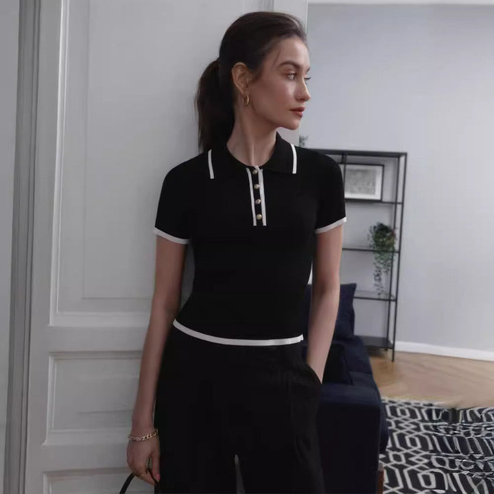 W&W Mode | Strick Polo Für Damen