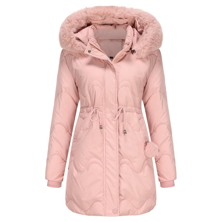 W&W Mode - Wattierte Winterjacke mit flauschigem Kragen