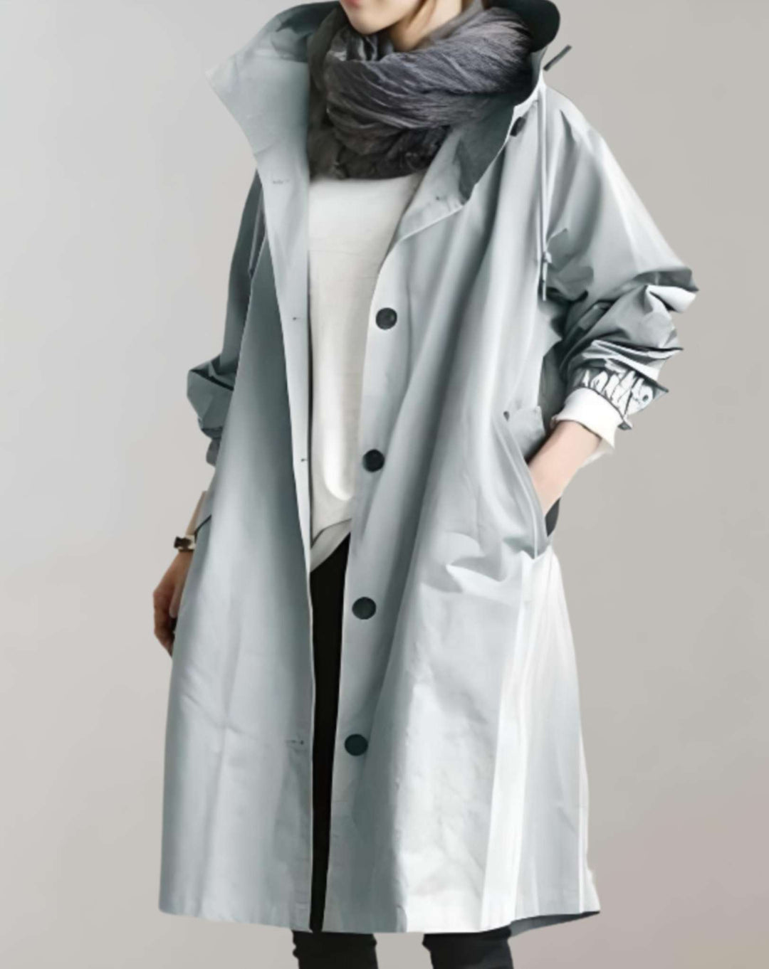 W&W Mode | Warmer Trenchcoat Mit Kapuze