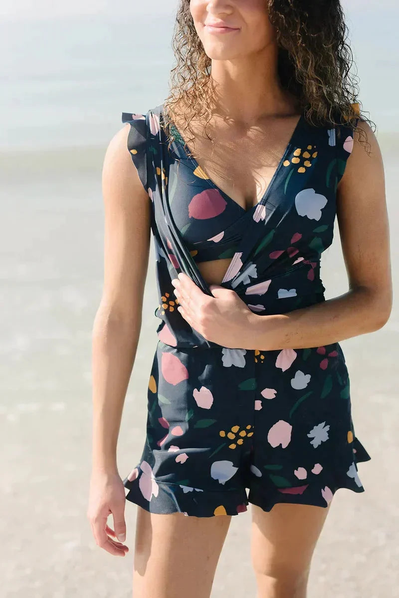 W&W Mode | Einteiler Shorts Anzug Strandbekleidung
