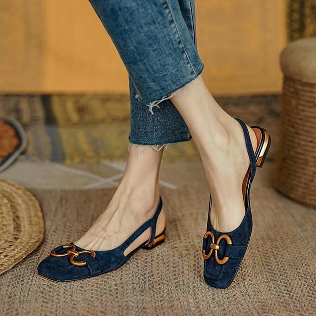 W&W Mode | Schuhe Frauen flach offener Rücken Sommerschuhe