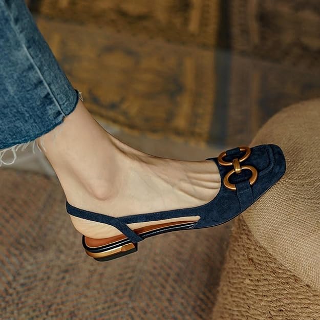 W&W Mode | Schuhe Frauen flach offener Rücken Sommerschuhe