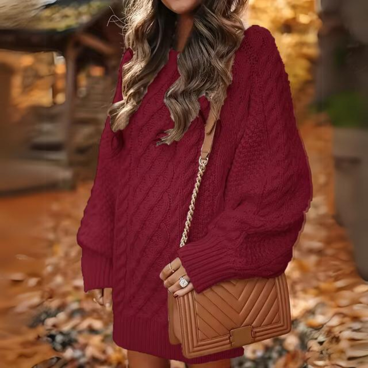 Warm sweater dress