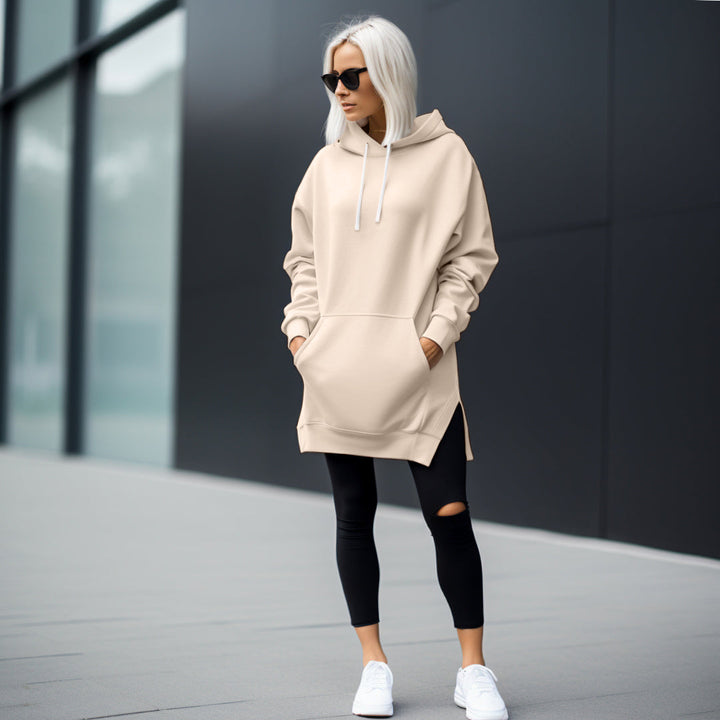 W&W Mode | Elegantes Oversized-Kleid mit Kapuze