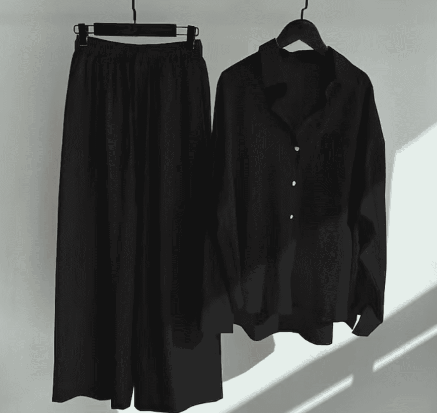 W&W Mode | Leinen-Sommer-Set mit langer Hose und Shirt