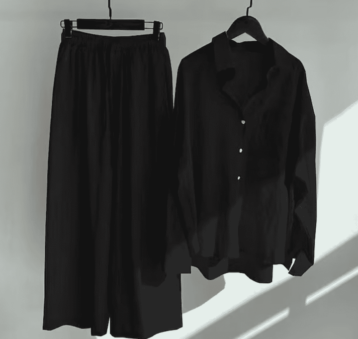 W&W Mode | Leinen-Sommer-Set mit langer Hose und Shirt