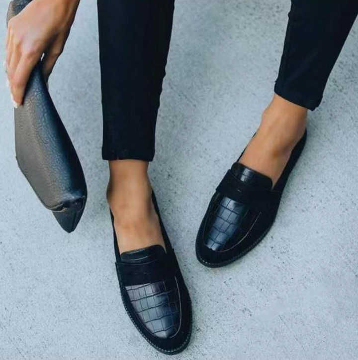 W&W Mode | Loafers mit Krokodilprägung für Damen