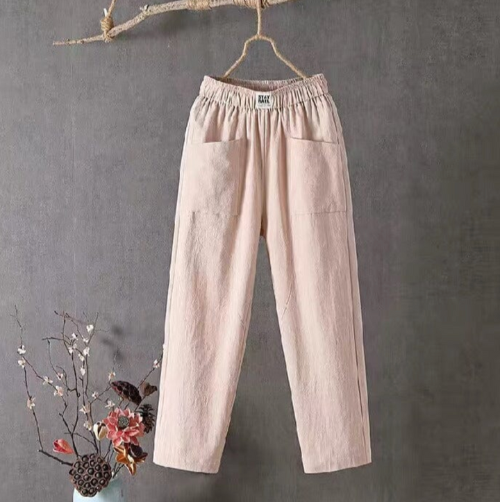 W&W Mode | Luftige Leinenhosen Mit Elastischem Bund Für Damen