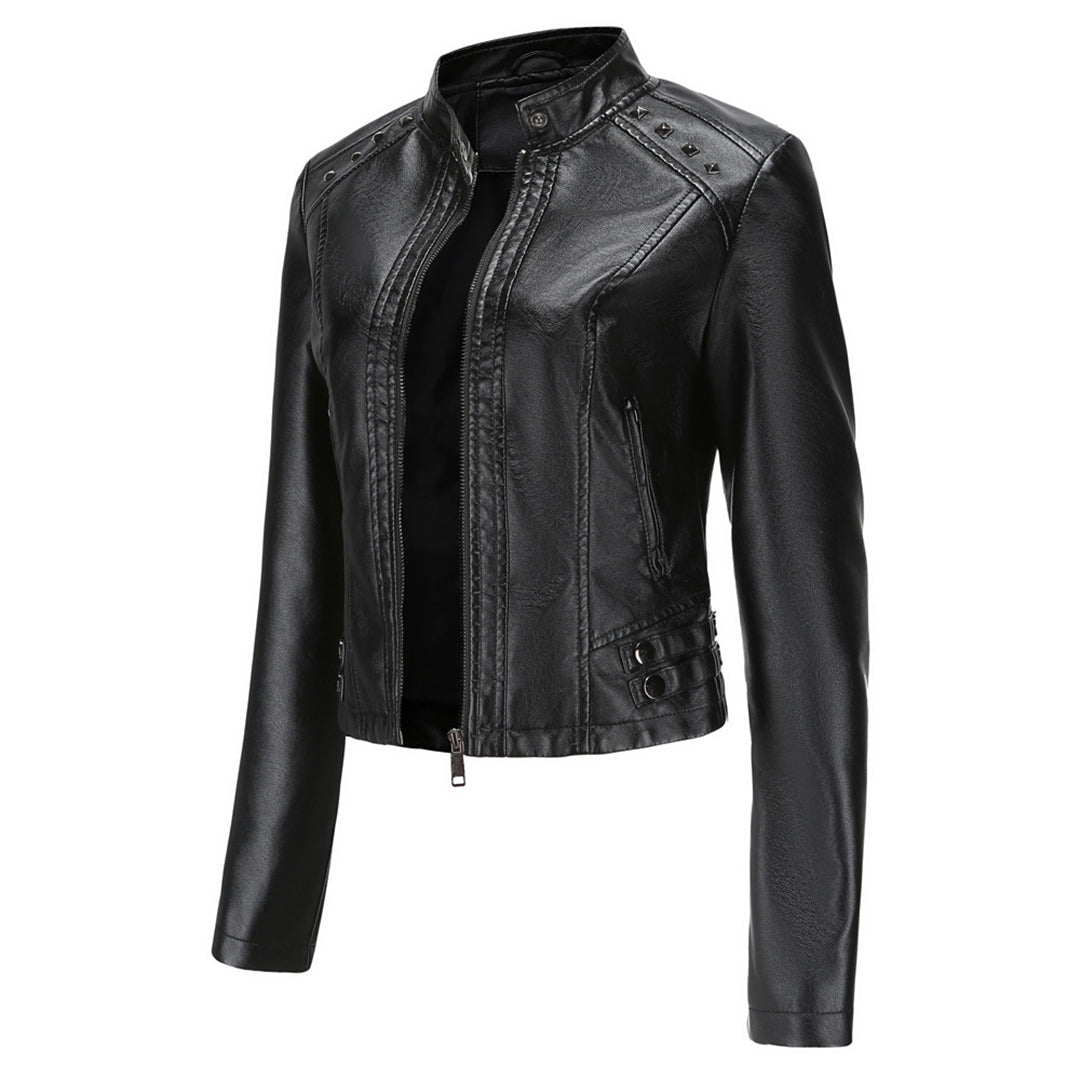 W&W Mode | Elegante Lederjacke mit einzigartigen Details für Damen