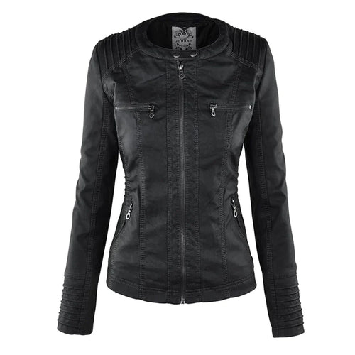W&W Mode | Elegantes Motorradjacke Mit Kapuze Aus Hochwertigem Leder