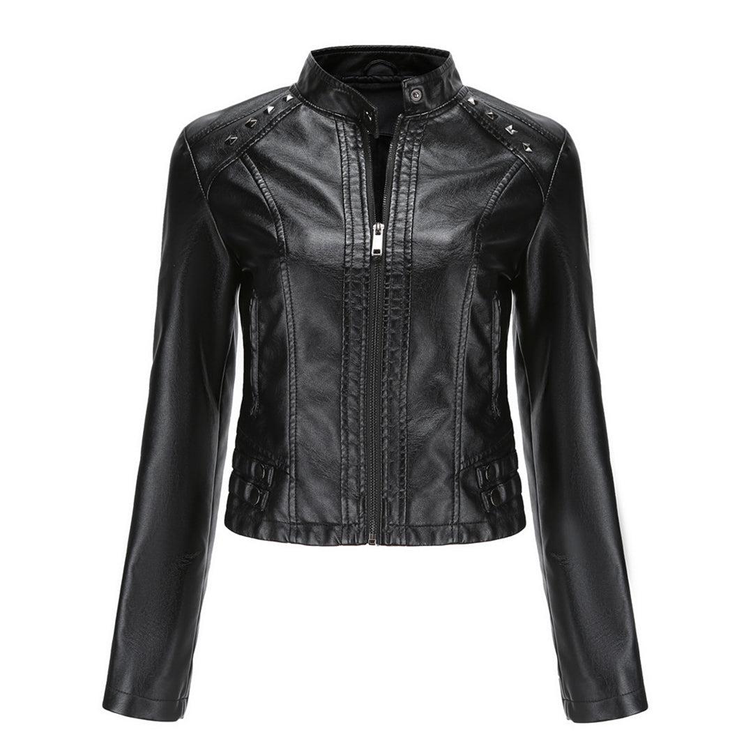 W&W Mode | Elegante Lederjacke mit einzigartigen Details für Damen