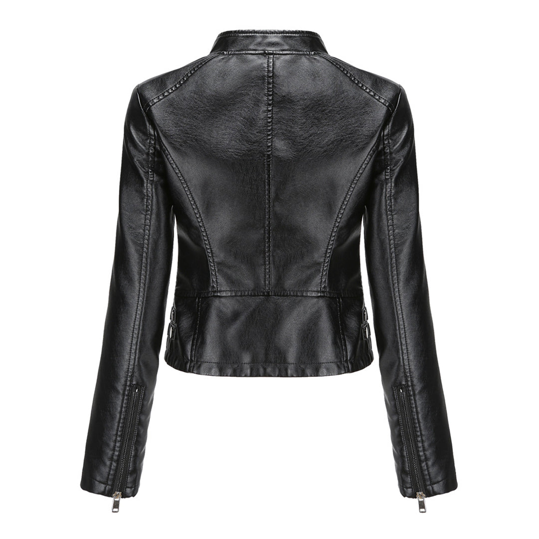 W&W Mode | Elegante Lederjacke mit einzigartigen Details für Damen