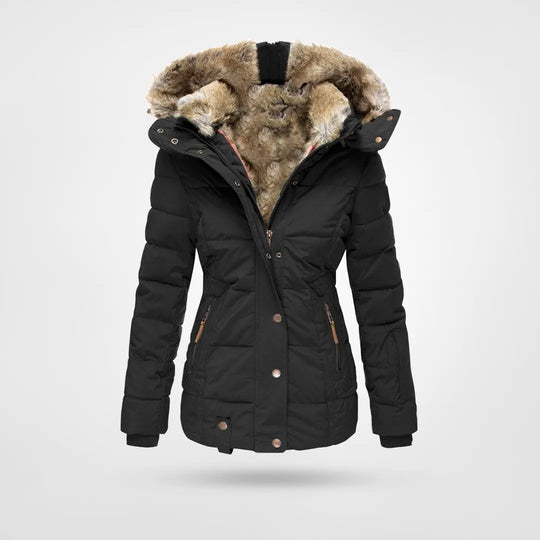 W&W Mode - Modische Winterjacke, Warm Gefüttert mit Kapuze