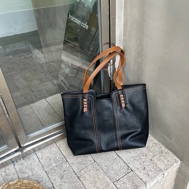 W&W Mode | Minimalistische Kunstleder Tragetasche für Frauen