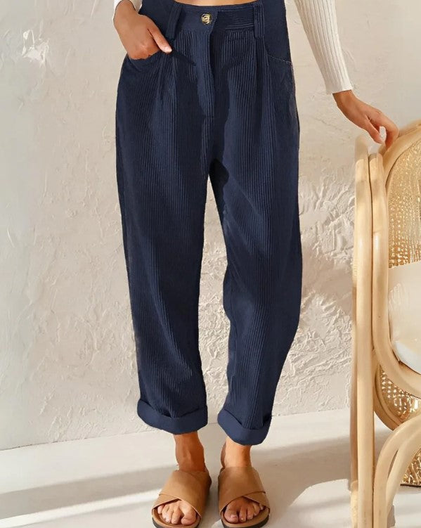 W&W Mode | Stilvolle Cord-Hose mit Relaxed Fit für Damen