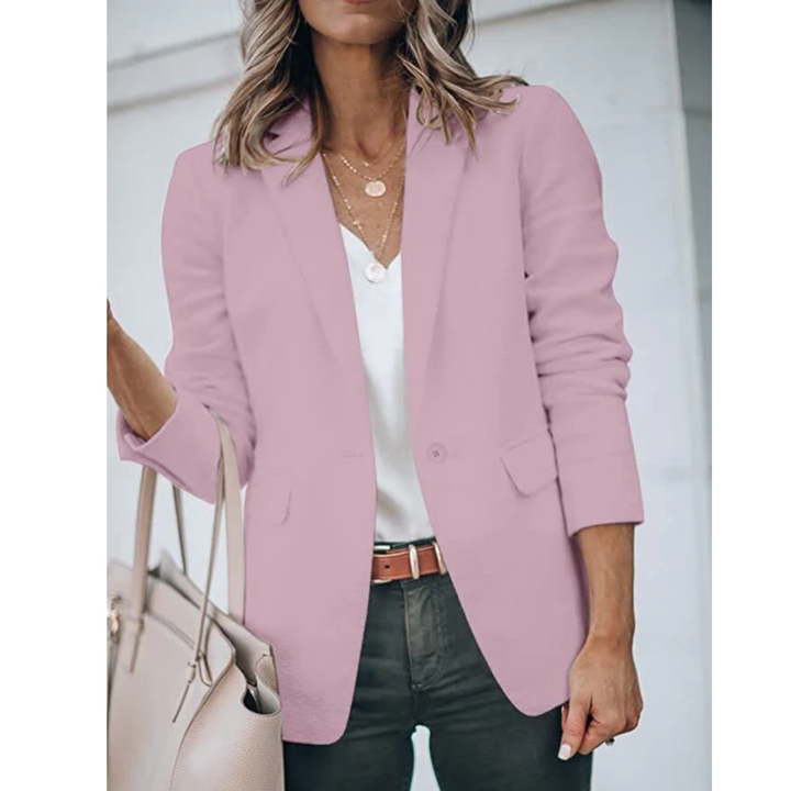 W&W Mode | Einreihiger Blazer Mit Klassischem Revers Für Frauen