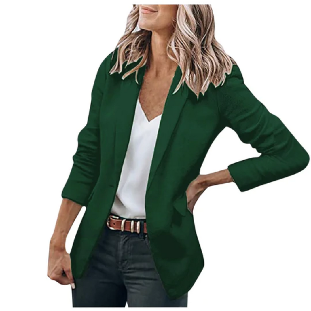 W&W Mode | Einreihiger Blazer Mit Klassischem Revers Für Frauen