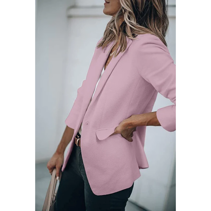 W&W Mode | Einreihiger Blazer Mit Klassischem Revers Für Frauen