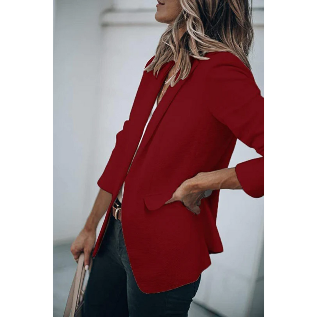 W&W Mode | Einreihiger Blazer Mit Klassischem Revers Für Frauen