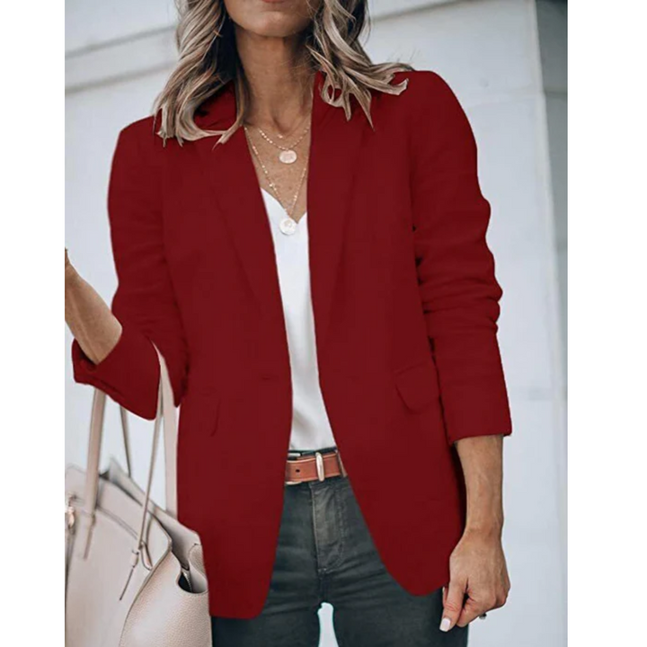 W&W Mode | Einreihiger Blazer Mit Klassischem Revers Für Frauen