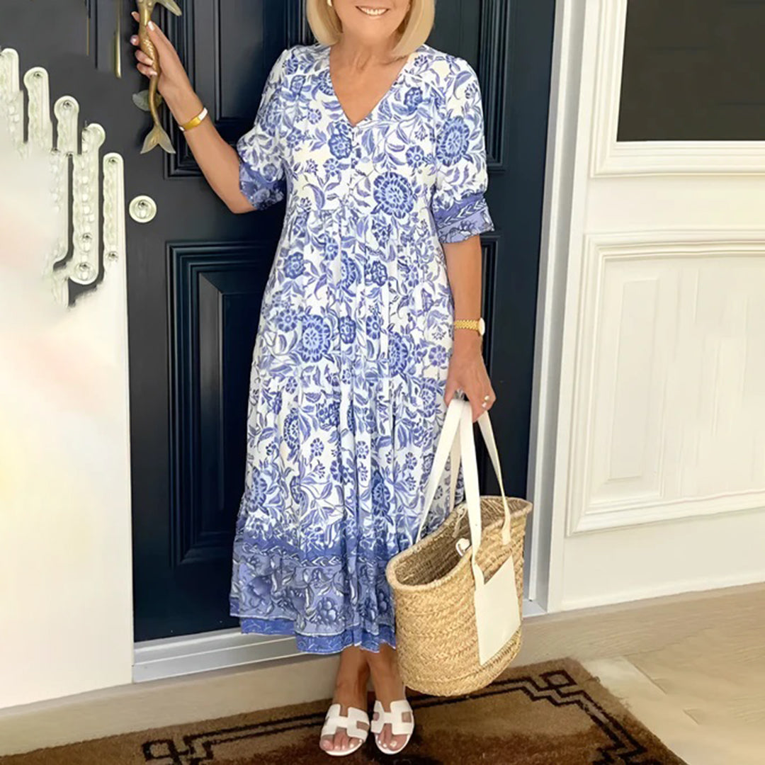 W&W Mode | Elegantes Kleid Mit V-ausschnitt