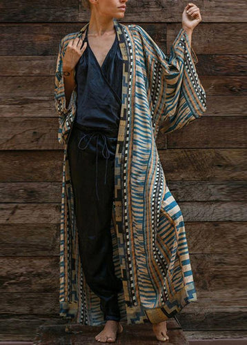 W&W Mode | Bohemian Blau Geometrisches Print Kleid