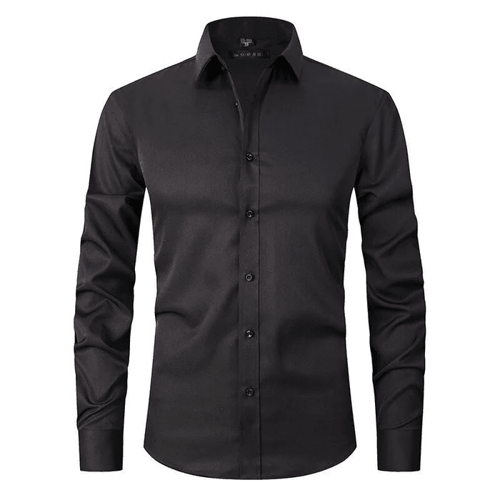 W&W Mode - knitterfreien langärmeligen Poloshirt