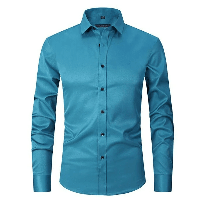 W&W Mode - knitterfreien langärmeligen Poloshirt