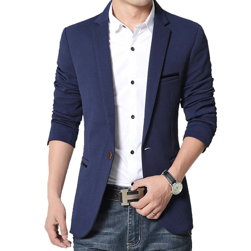 W&W Mode | Stylischer & Slim Blazer Für Männer