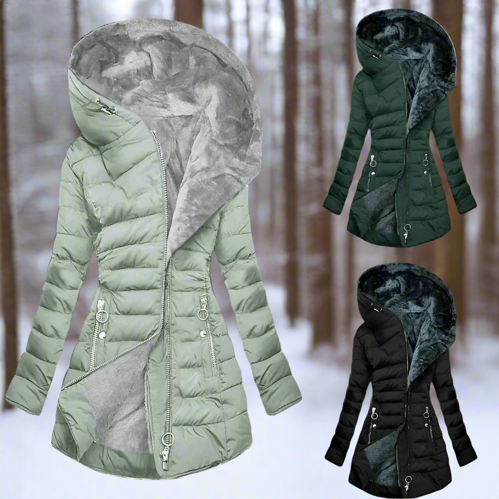 W&W Mode | Warme Plüschjacke Mit Reißverschluss