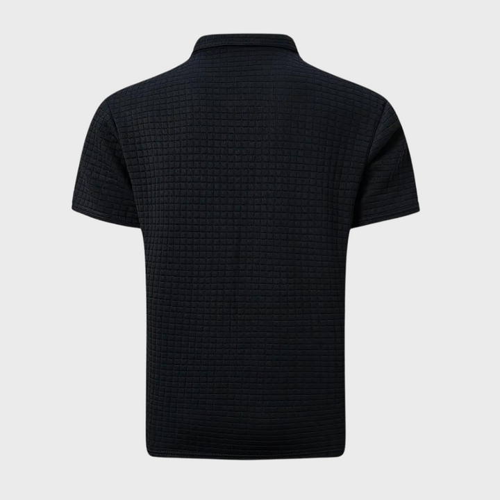 W&W Mode - Texturiertes Poloshirt