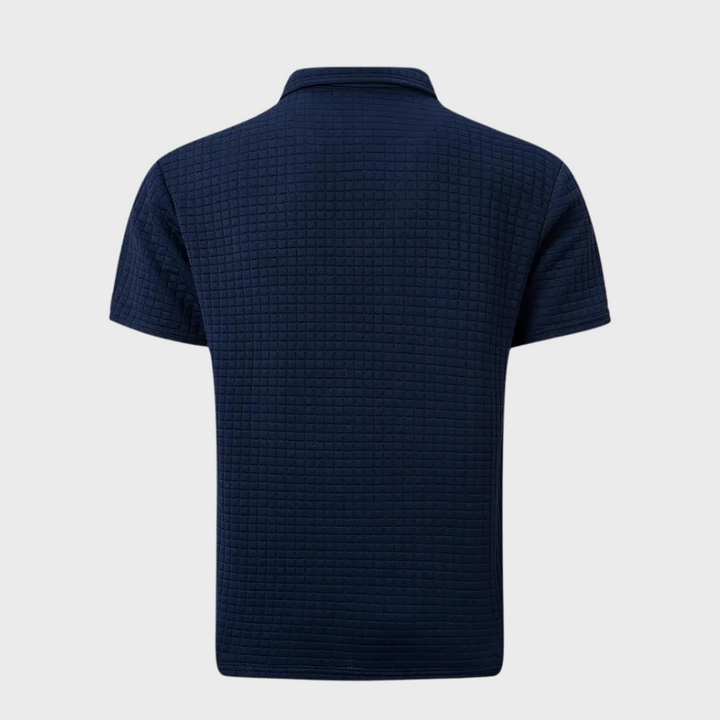W&W Mode - Texturiertes Poloshirt