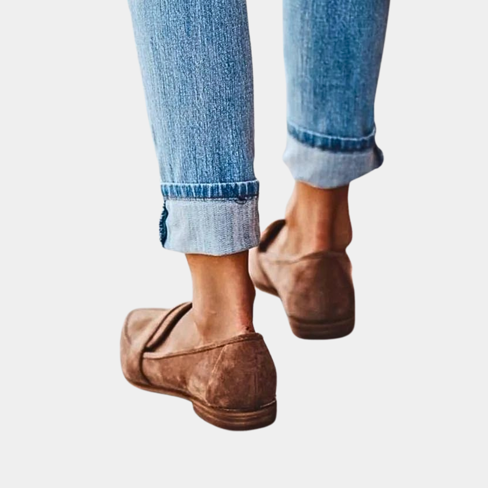W&W Mode | Slipper Loafers Wildlederlook Für Damen