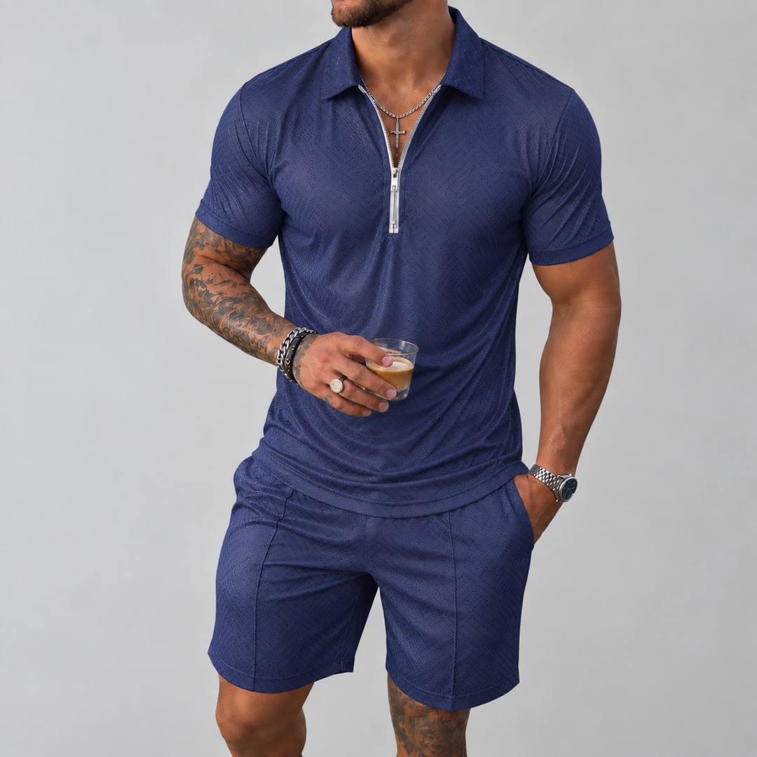 W&W Mode | Polo- und Shorts-Set für Herren