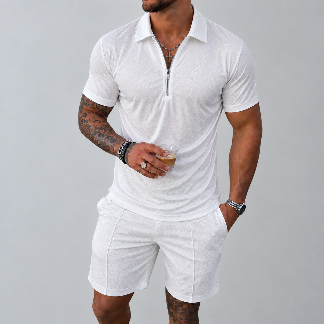 W&W Mode | Polo- und Shorts-Set für Herren