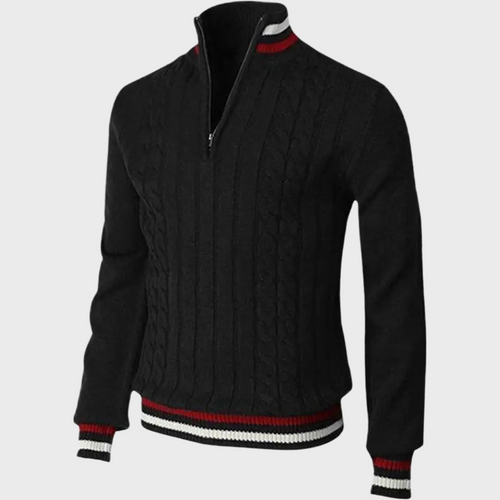 W&W Mode | Stilvolle Herrenpullover Mit Halben Reißverschluss