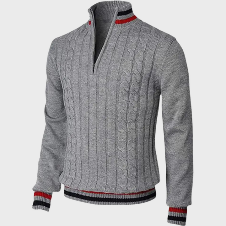 W&W Mode | Stilvolle Herrenpullover Mit Halben Reißverschluss