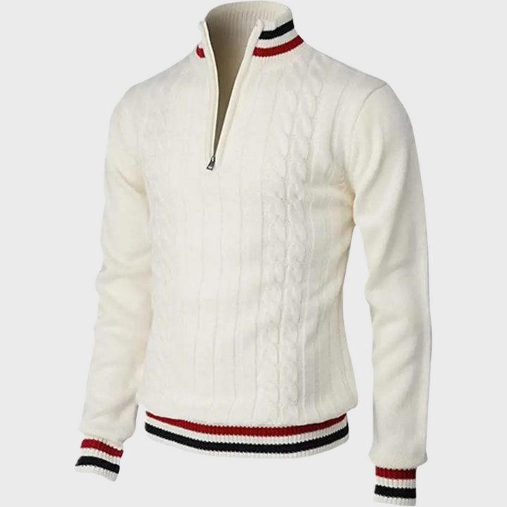 W&W Mode | Stilvolle Herrenpullover Mit Halben Reißverschluss