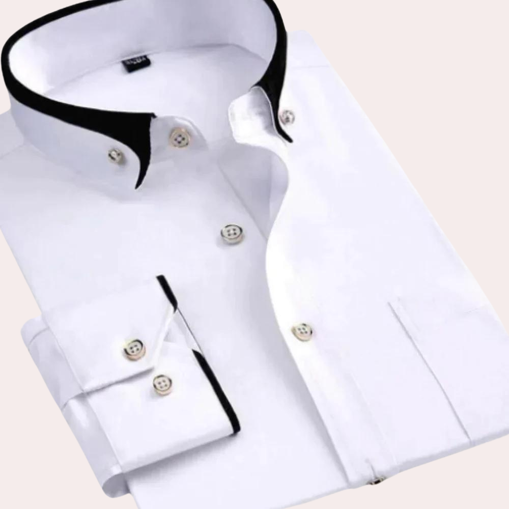 W&W Mode | Elegantes Herrenhemd mit Knöpfen