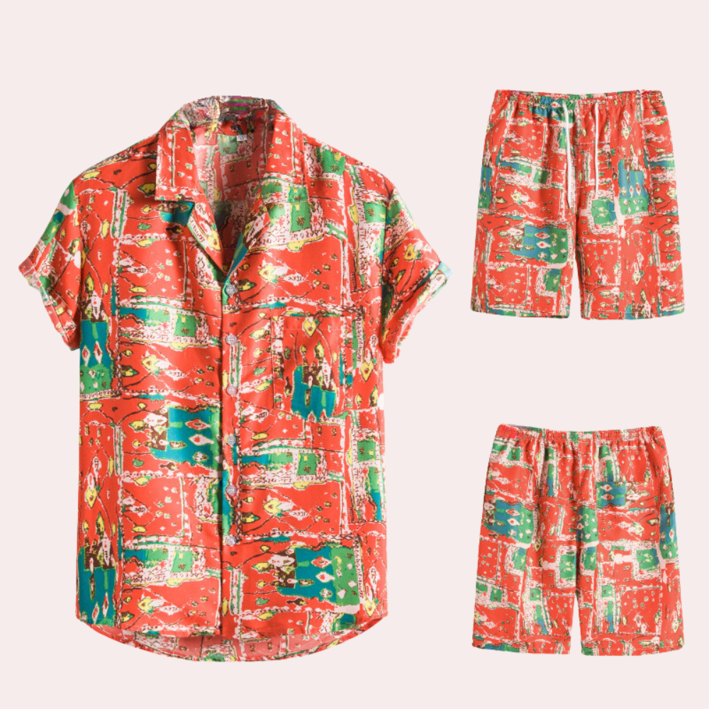 W&W Mode | Herren Hawaii Zweiteiler