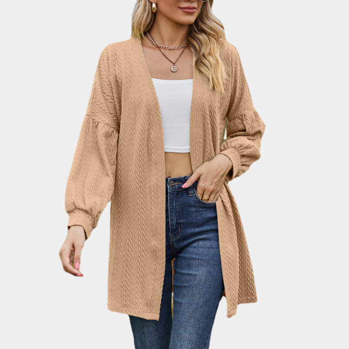Damen Strickjacke mit langen Ärmeln